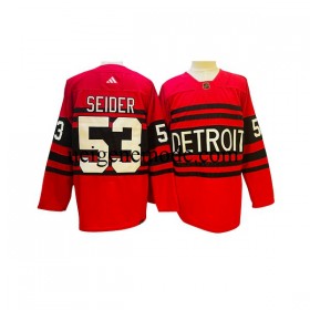 Herren Detroit Red Wings Eishockey Trikot Moritz Seider 53 Adidas 2022-2023 Reverse Retro Rot Authentic